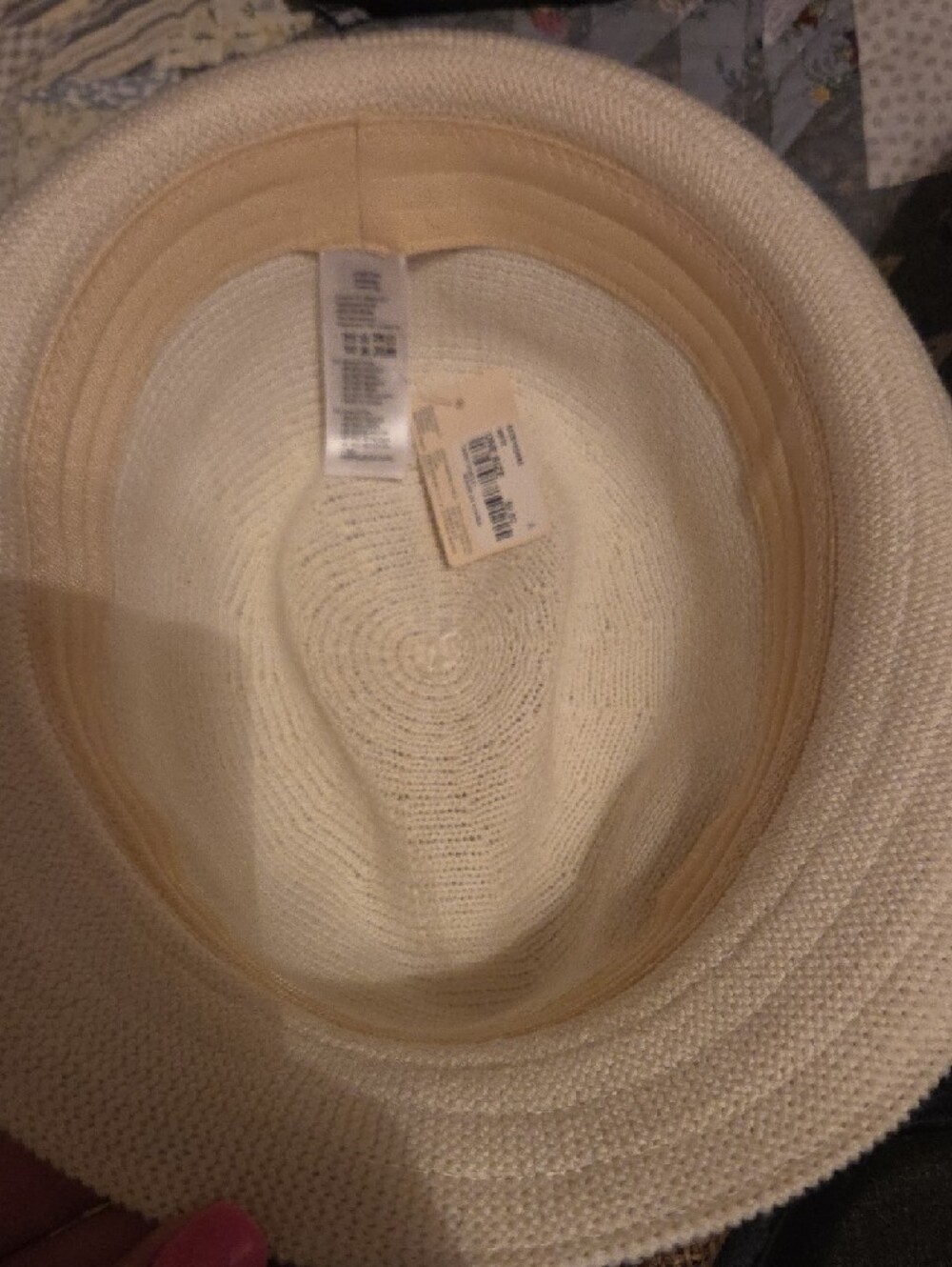 Three Straw Fedora Hats in White, Tan, and Brown - Picture 5 of 6